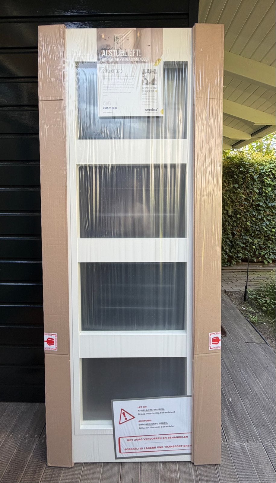Svedex CNO8 opdekdeur nieuw in verpakking 73x201,5 links, Ophalen, Minder dan 80 cm, Binnendeur, Nieuw