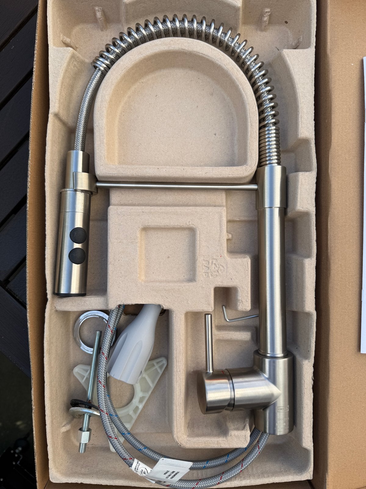 IKEA VIMMERN Keukenkraan met handdouche - Nieuw in doos, Overige typen, IKEA, Ophalen of Verzenden, Metaal