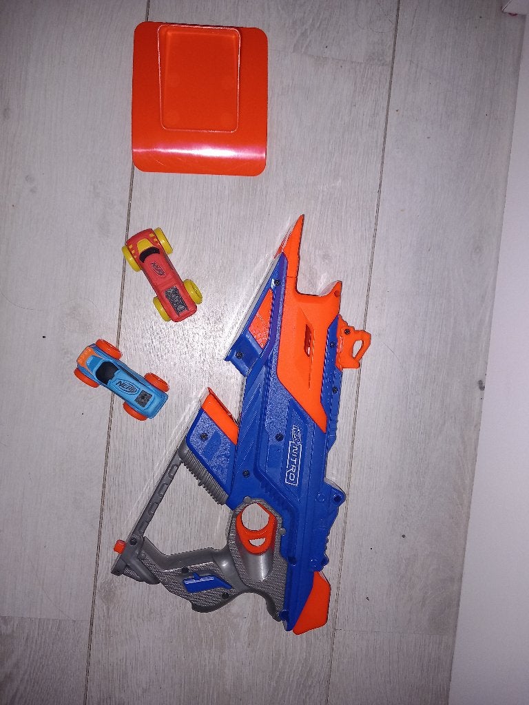 race auto schiet pistool Nerf, Ophalen, Gebruikt