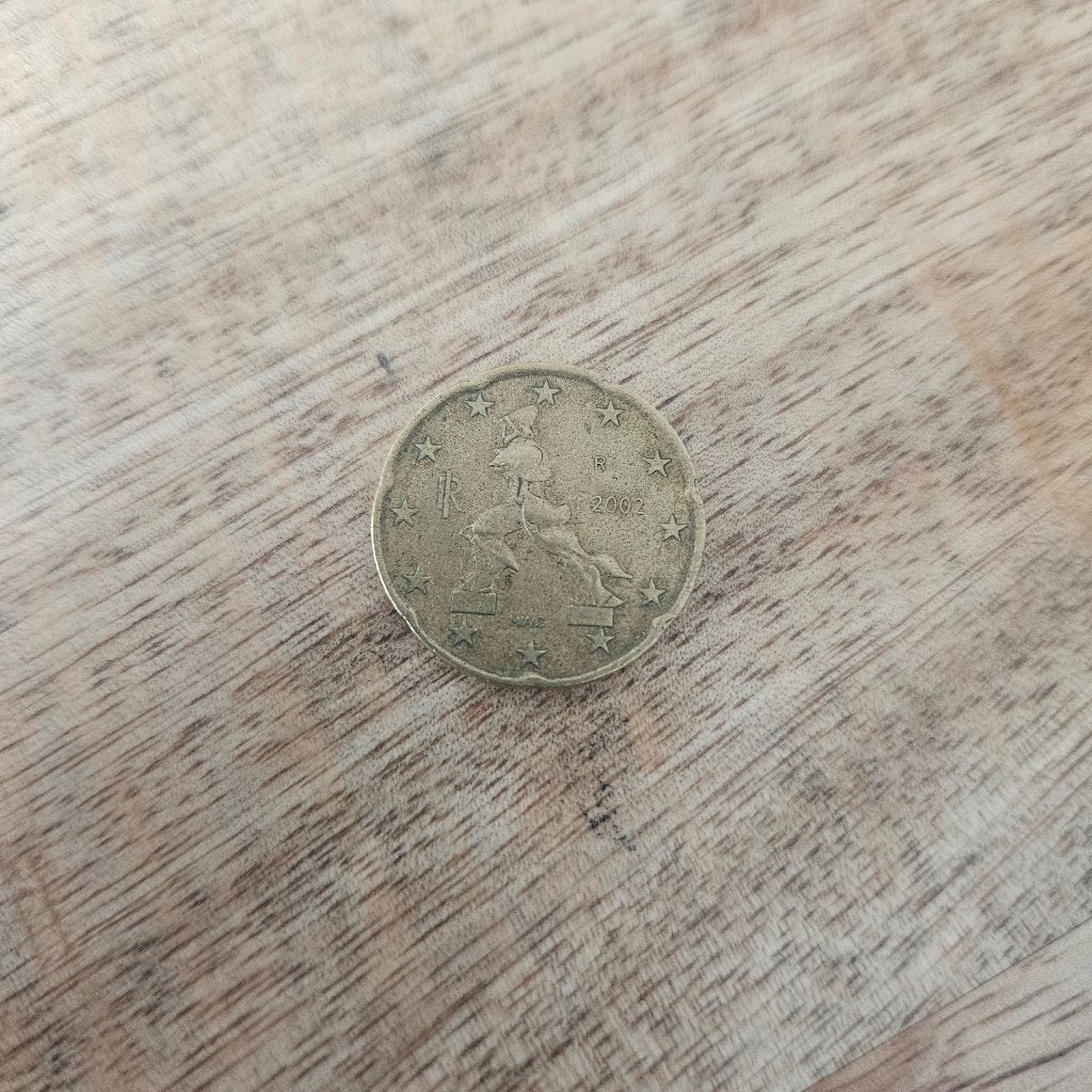 Euromunt 2002 Italië, Verzenden, Italië, 20 cent, Losse munt