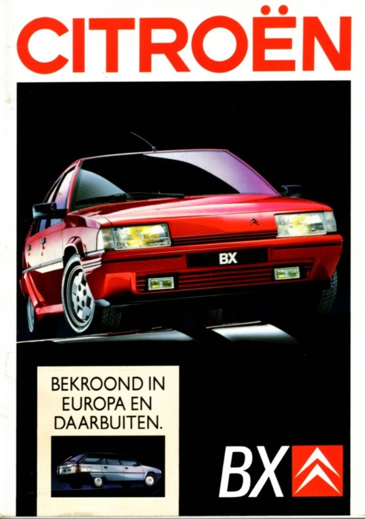 Brochure Citroen BX Augustus 1988, Ophalen of Verzenden, Gelezen, Citroën