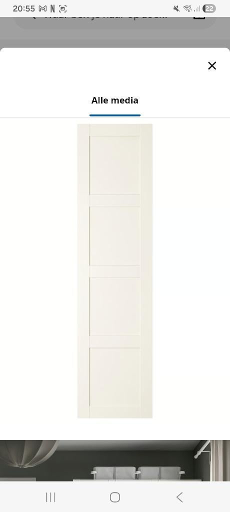 Bergsbo deur 50 x 195 nieuw, Ophalen, Nieuw, 50 tot 100 cm, 150 tot 200 cm