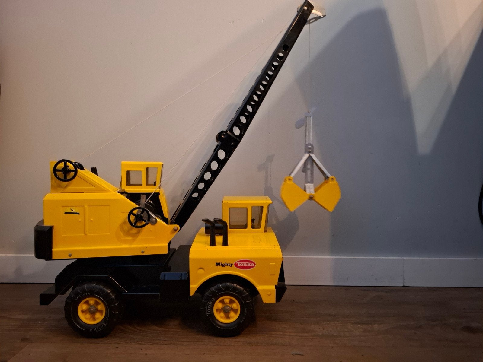 Vintage Mighty Tonka Mobiele Kraan (jaren '70) - Z.G.A.N., Kinderen en Baby's, Ophalen of Verzenden, Zo goed als nieuw