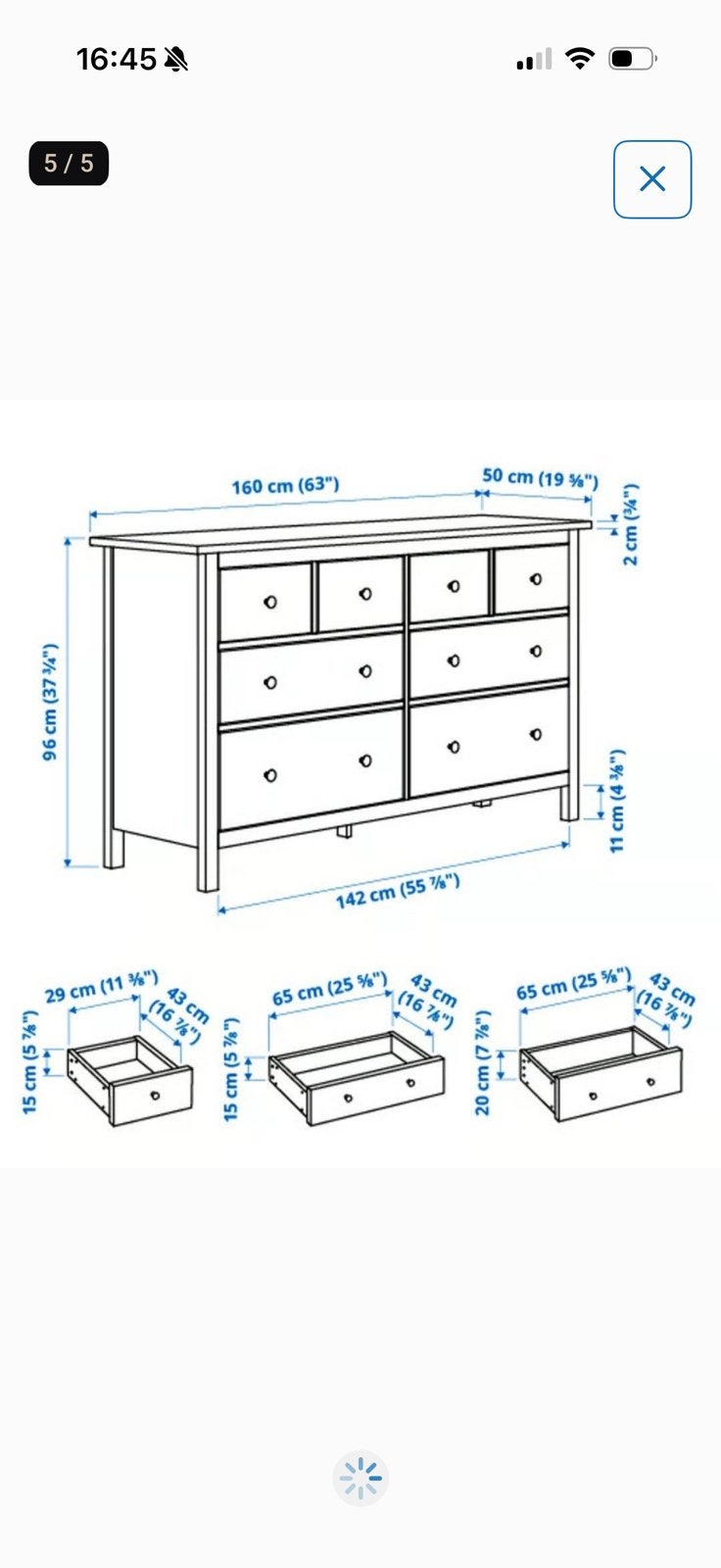 Foto 7 van IKEA hemnes 8 ladenkast/commode