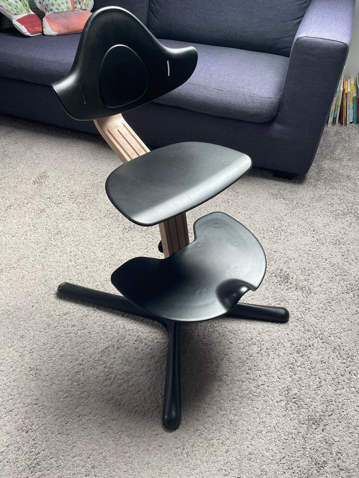Nomi (Stokke) meegroeistoel met eetblad, Ophalen, Gebruikt, Meegroeistoel, Aanschuifbaar