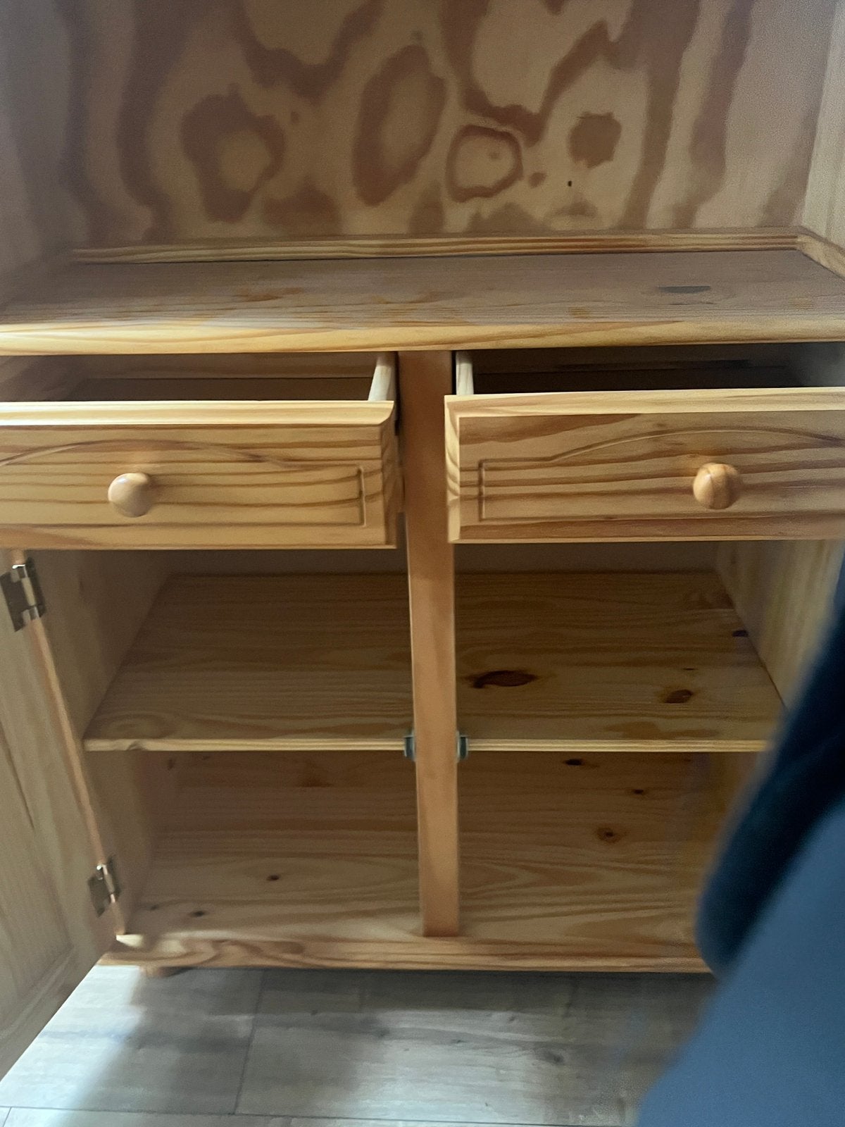 Grenen buffetkast met lades en deuren, Huis en Inrichting, Ophalen, Gebruikt, 100 tot 150 cm, Met lade(s)