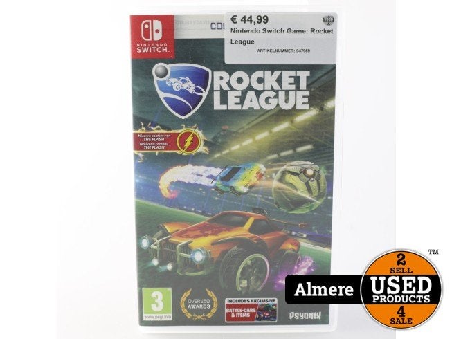Nintendo Switch Game: Rocket League, Nintendo, Zo goed als nieuw, Support@nintendo.com, 11-1 Hokotate-cho, Kamitoba, Minami-ku
Kyoto 601-8501
Japan