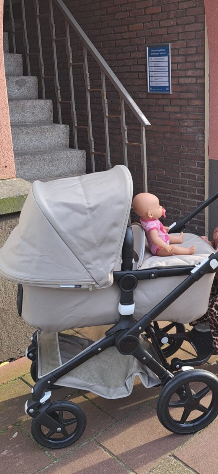 Bugaboo fox khaki limited edition, Ophalen, Zo goed als nieuw, Bugaboo, Verstelbare duwstang
