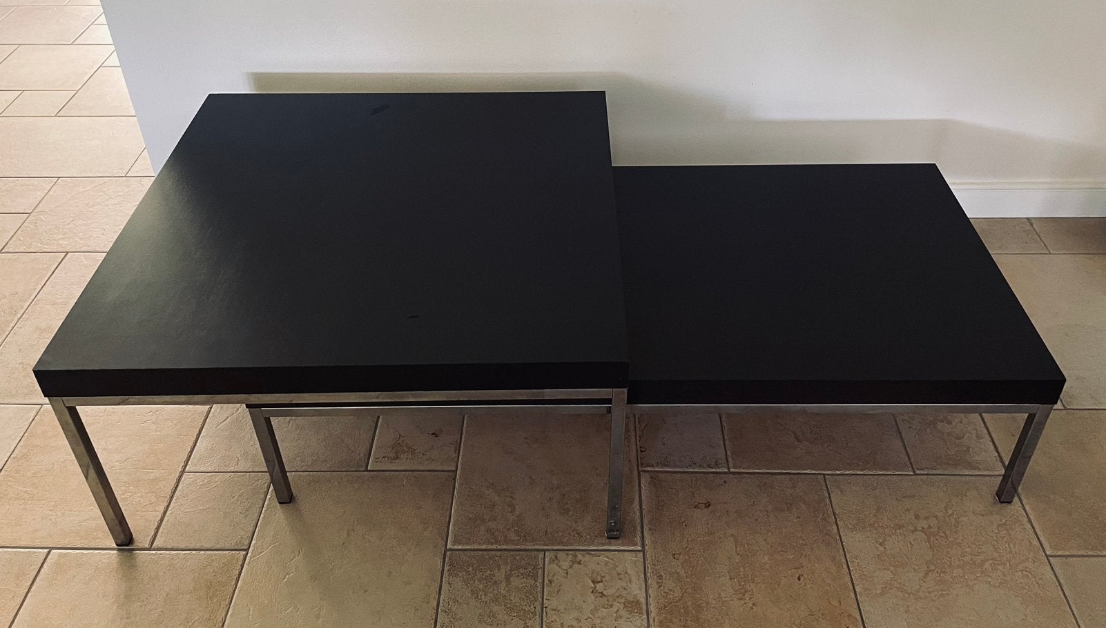Ikea Klubbo zwart salontafel en koffie tafel, Ophalen