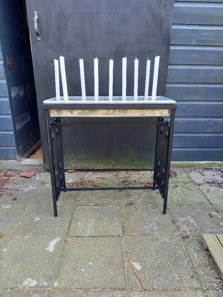 Oude Franse Offertafel / Devotietafel, Ophalen