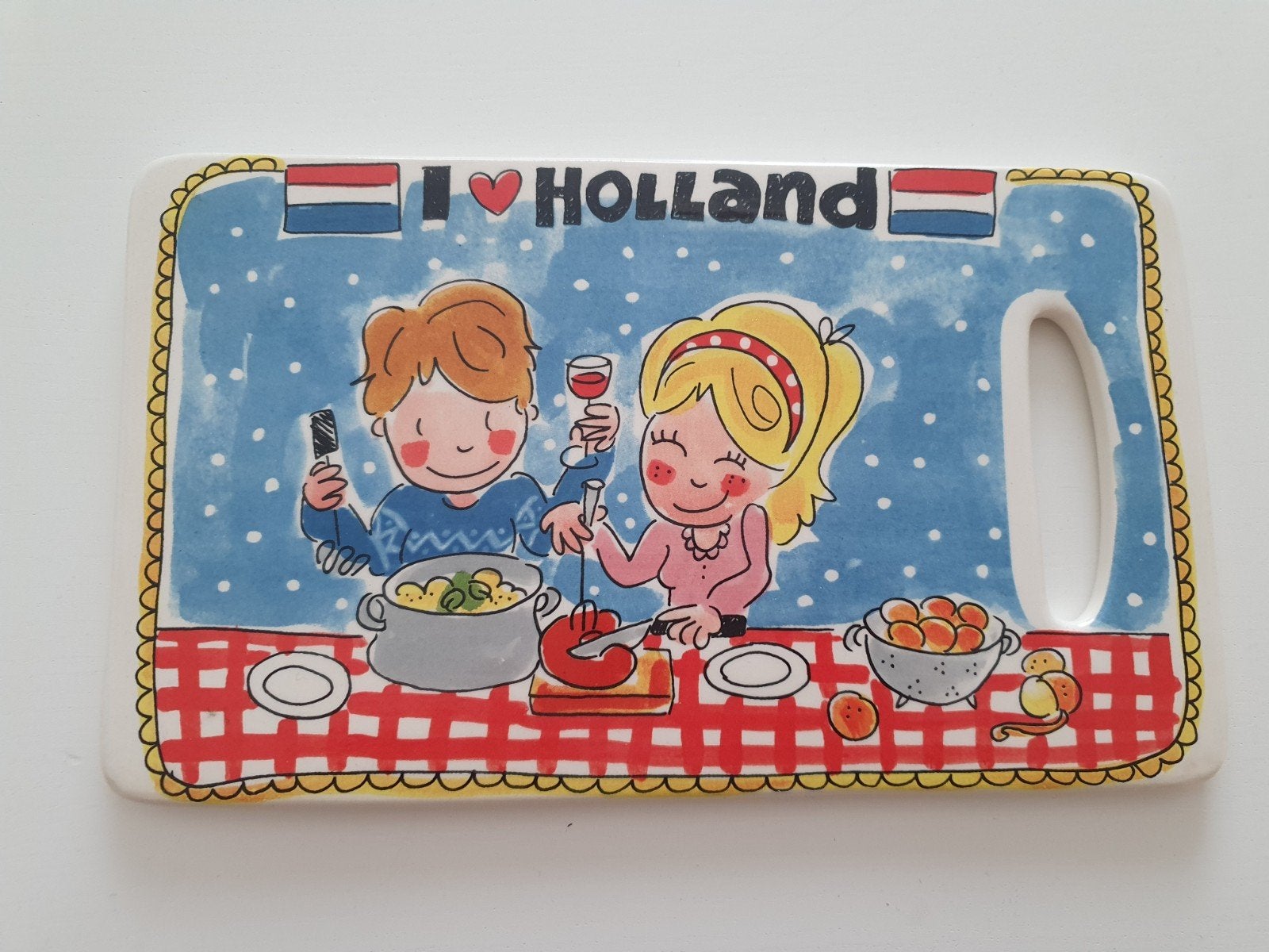 Blond Amsterdam kaasplankje, Ophalen of Verzenden, Zo goed als nieuw, Aardewerk