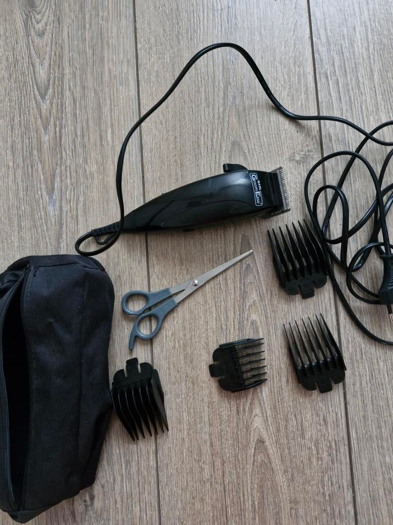 Groom Ease Wahl Haartrimmer Kit met Schaar en Etui, Ophalen of Verzenden, Gebruikt, Overige typen