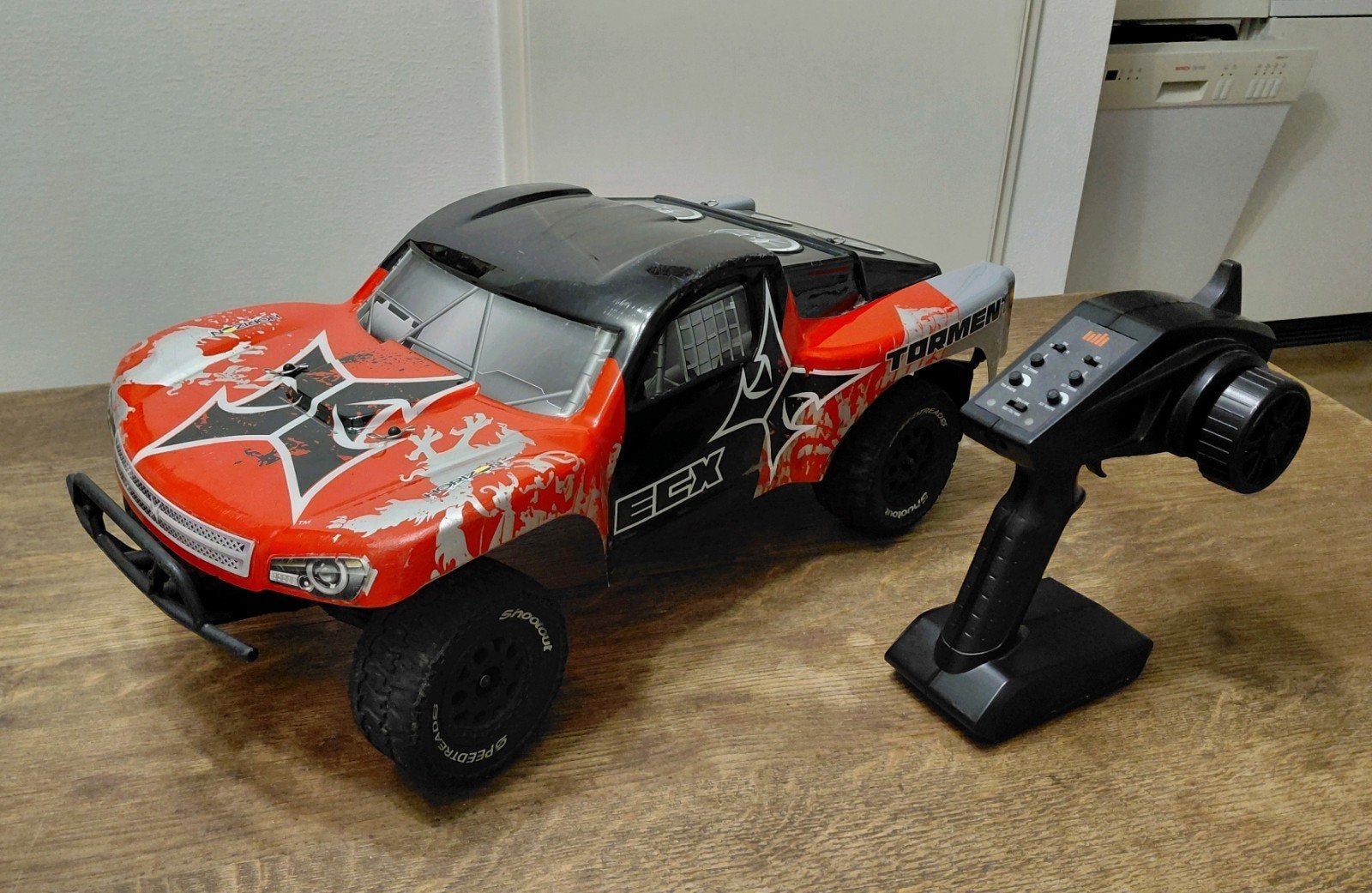 Titel: RTR ECX Torment 1:10 SCT (Traxxas Slash) met Spektrum, Ophalen of Verzenden, Gebruikt, Auto offroad
