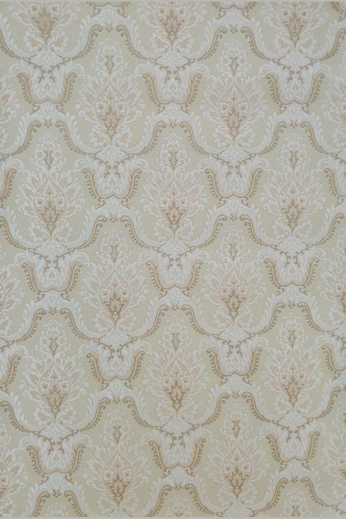 5069 klassiek ornament behang groen roze bruin retro swiet, Verzenden, Minder dan 10 m², Roze