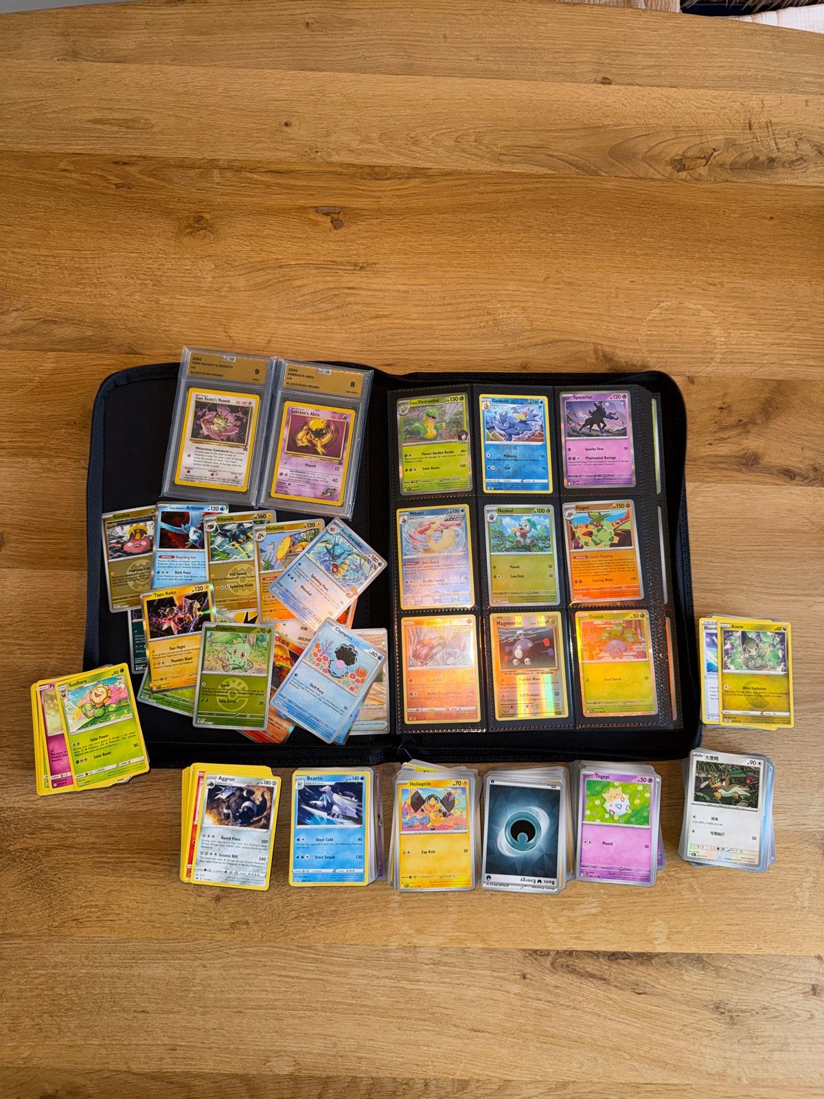 Pokémon kaarten collectie: 370+ holo’s & 800+ bulk & 2 slabs, Ophalen of Verzenden, Gebruikt, Meerdere kaarten, Foil