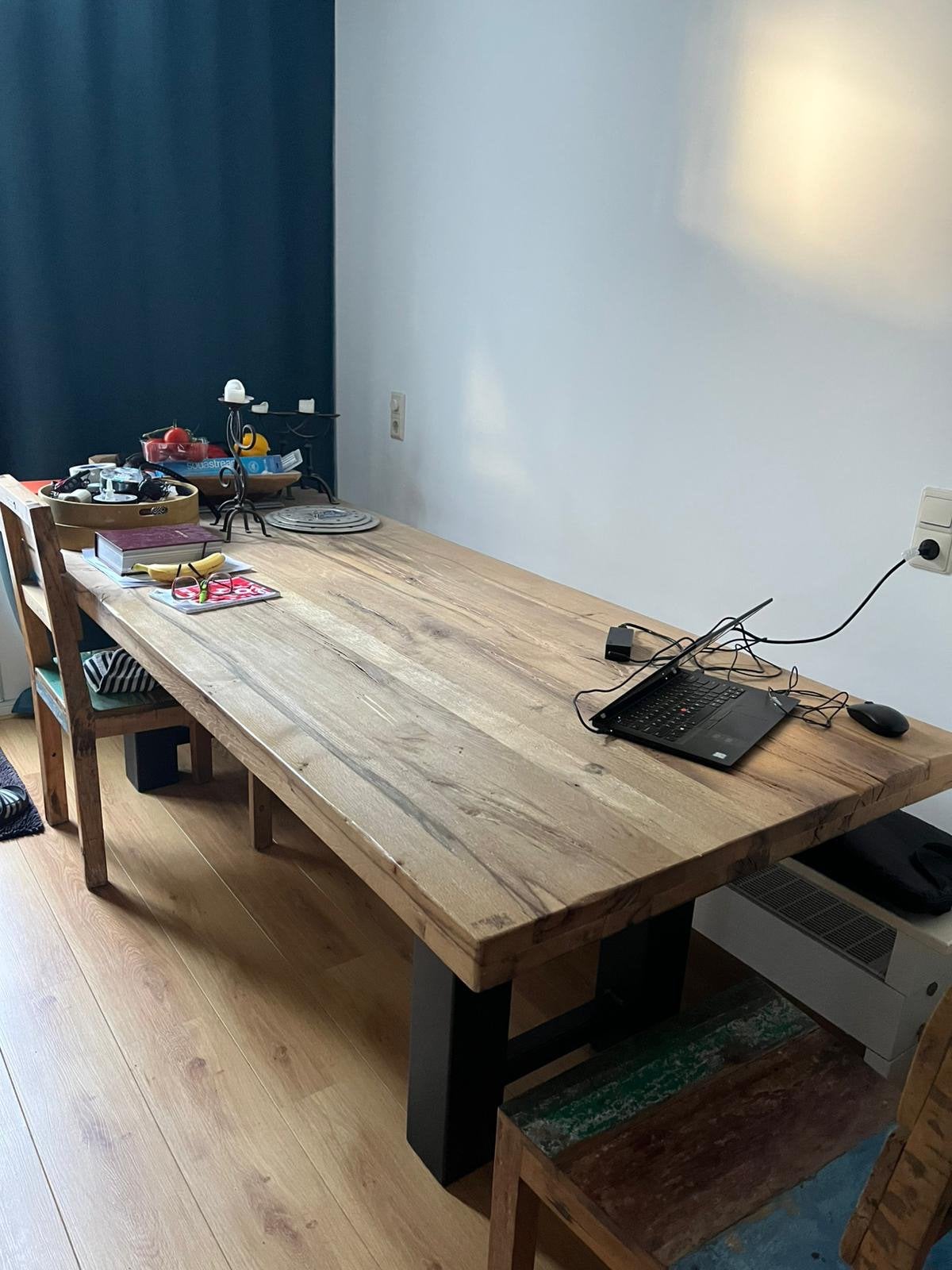 240x100 eettafel, Huis en Inrichting, Tafels | Eettafels, Ophalen, 200 cm of meer, 50 tot 100 cm, Zo goed als nieuw