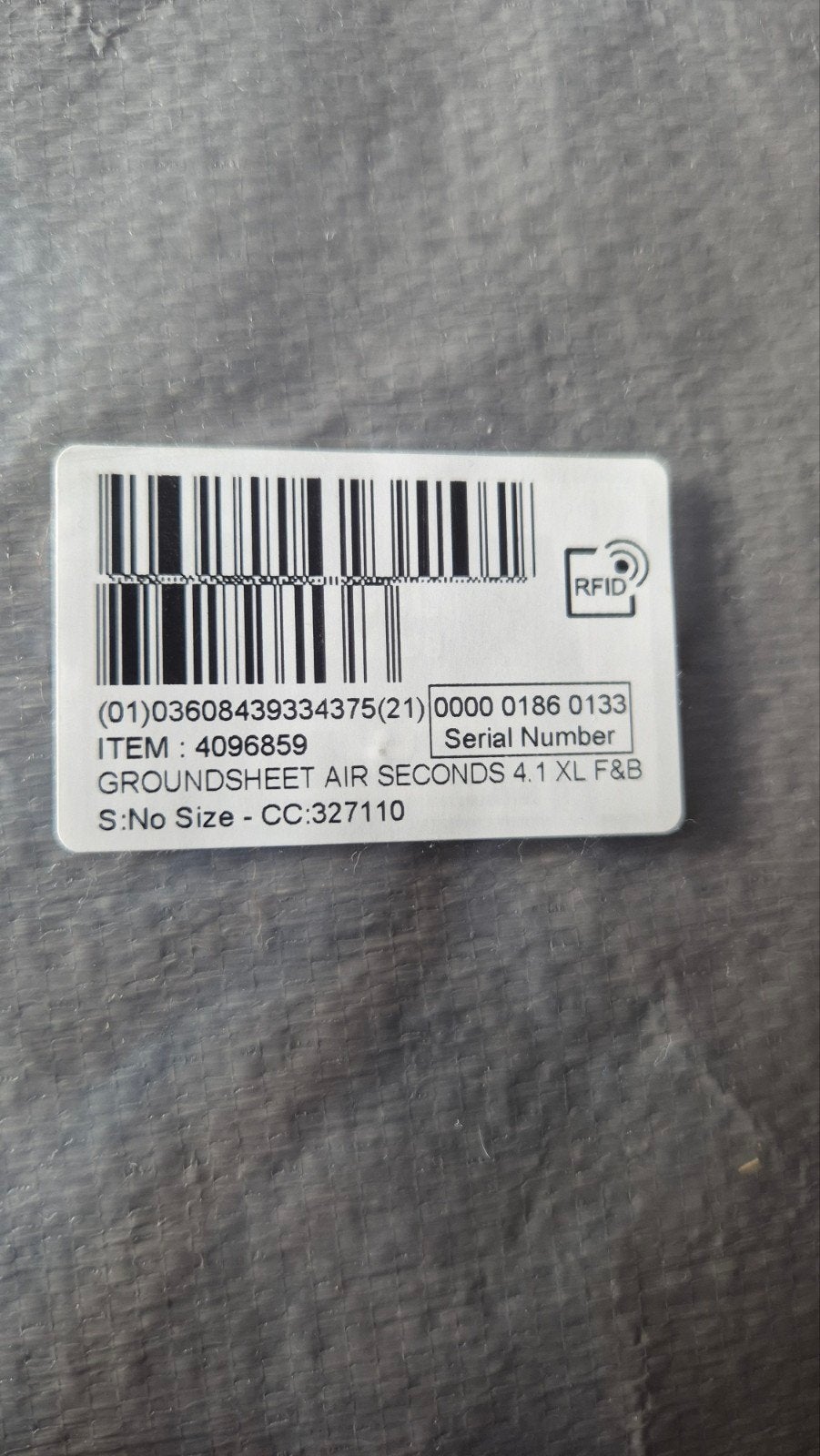 Grondzeil Air Seconds 4.1 XL F&B - Nieuw in verpakking, Ophalen of Verzenden, Nieuw