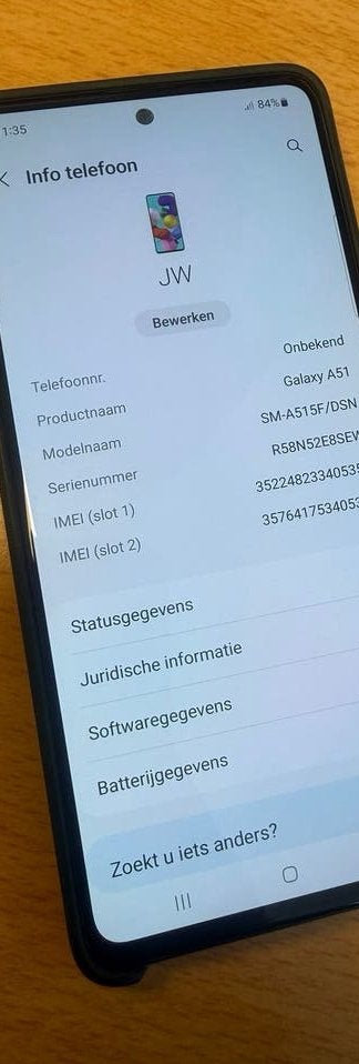 A51, Verzenden, Zo goed als nieuw, Wit, 128 GB