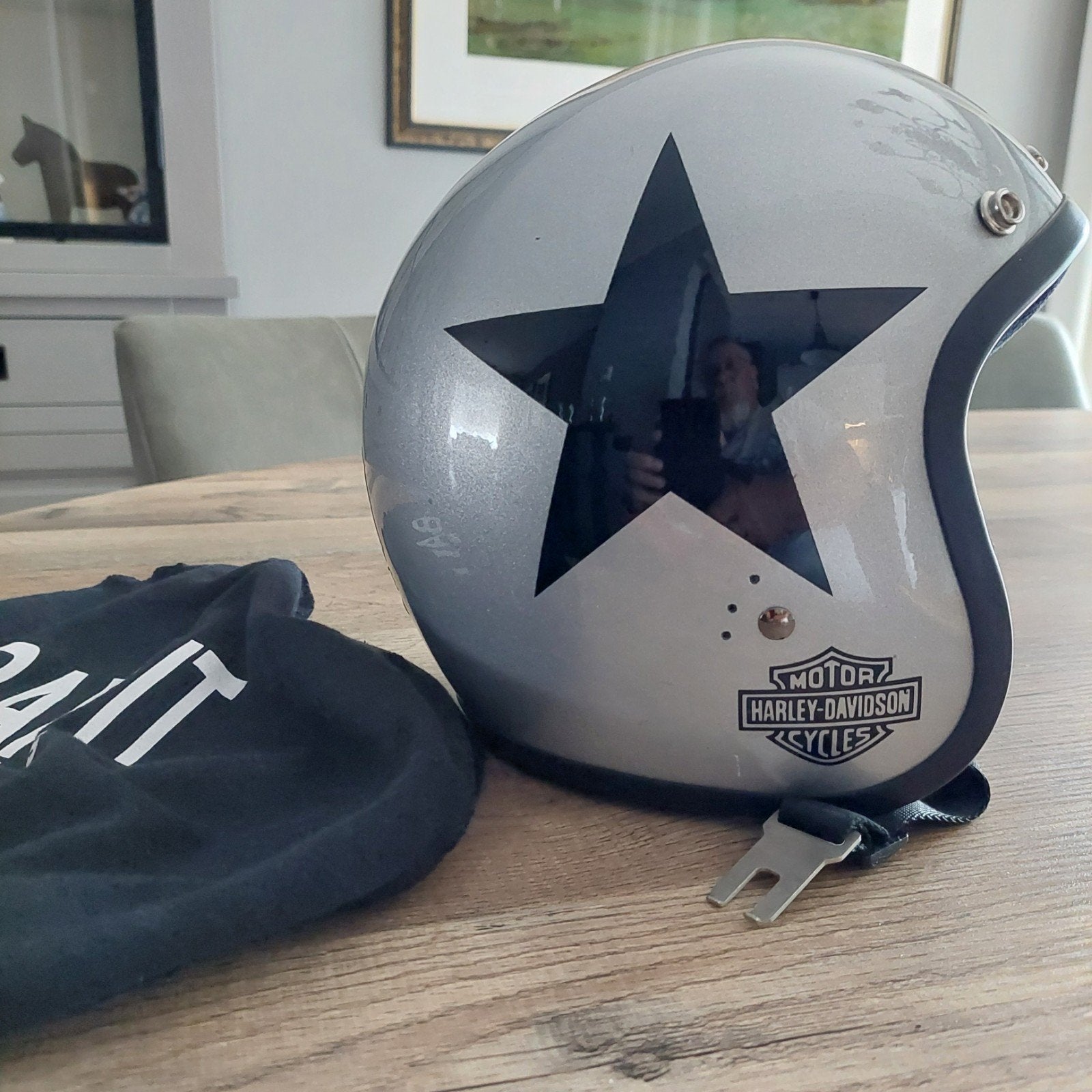 bandit jethelm, Motoren, Kleding | Motorhelmen, Ophalen of Verzenden, Tweedehands, Jethelm, Overige merken