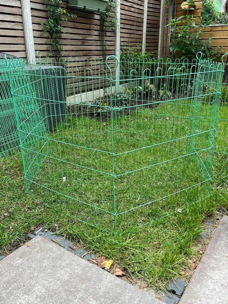 Metalen draadren 2x, Ophalen, Minder dan 75 cm, Kooi, Minder dan 60 cm