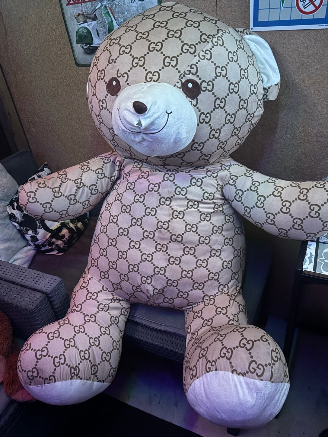 Grote Gucci teddybeer XXL, Gebruikt, Overige merken, Overige karakters, Beer