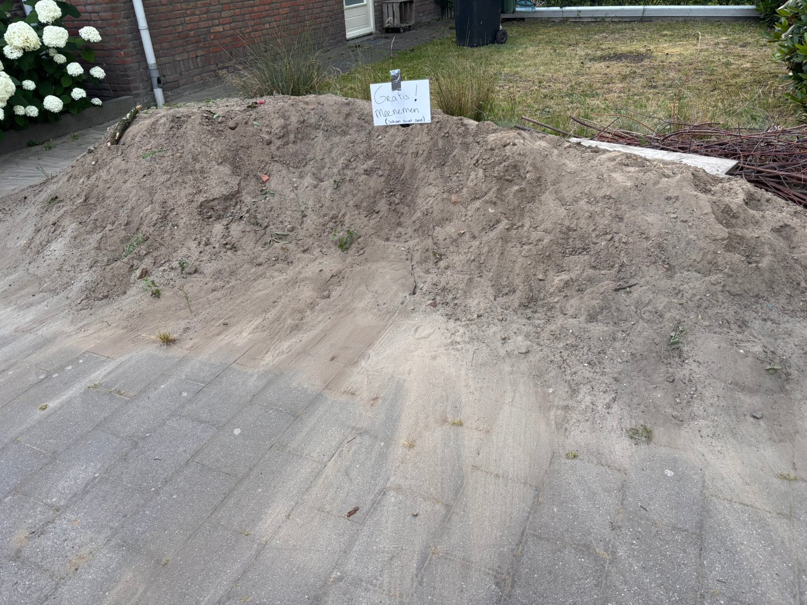 Zwart zand gratis af te halen, Ophalen, Overige typen