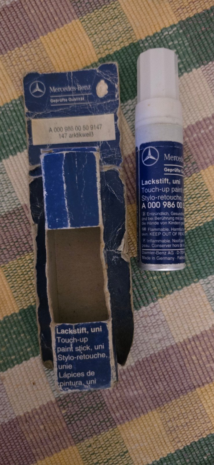 Originele Mercedes-Benz Lakstift - Metallic Goud, Ophalen of Verzenden