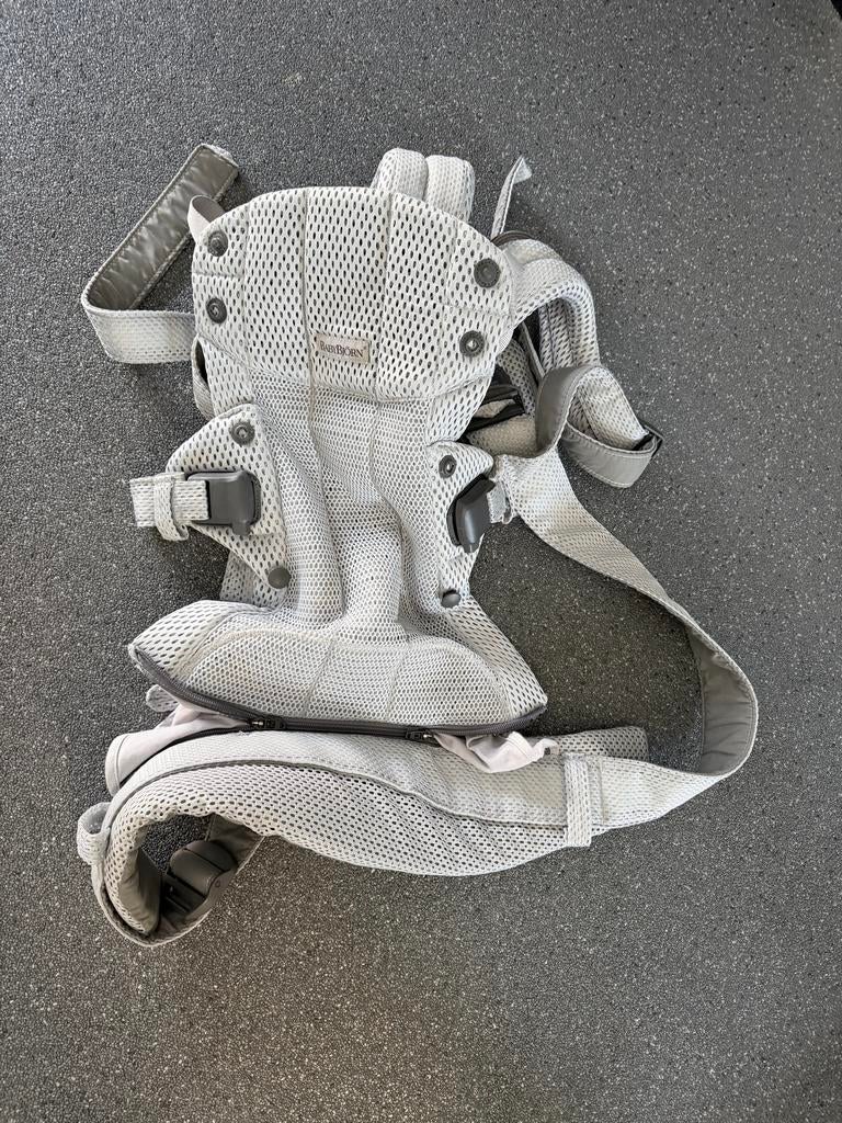BabyBjörn Draagzak - Grijs Mesh, Ophalen, Buik of Rug, Zo goed als nieuw, Baby Björn