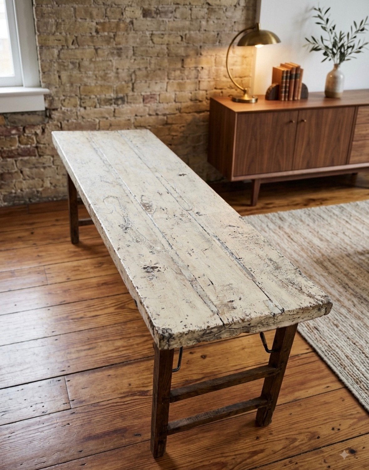 Raw Materials vintage Indiase klaptafel – uniek exemplaar, Ophalen, Gebruikt, Industrieel vintage, 50 tot 100 cm