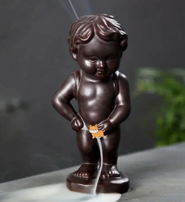 Beeldje manneke pis voor wierook, Ophalen of Verzenden, Nieuw, Mens