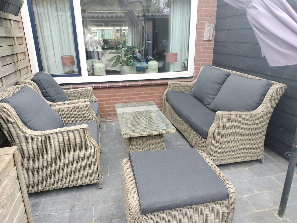 Luxe  Loungeset la donna - Zo goed als nieuw, Ophalen, 5 zitplaatsen, Zo goed als nieuw, Loungeset