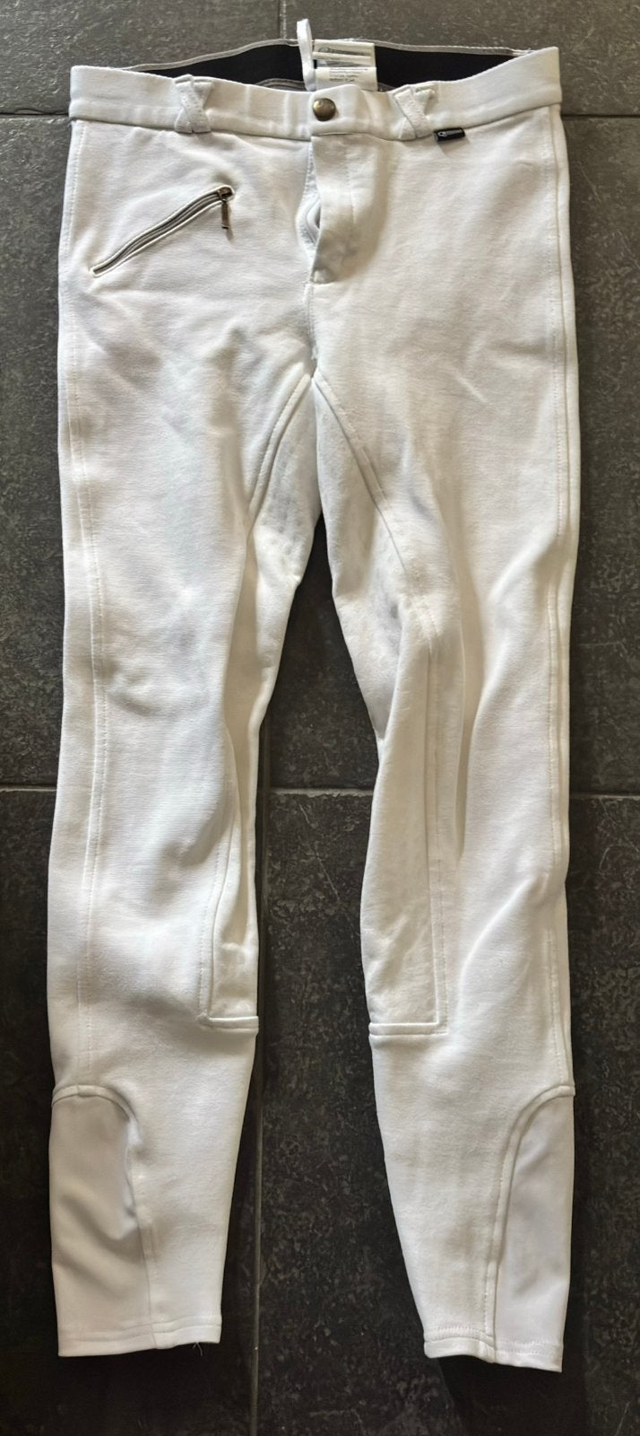 Q-essentials full grip paardrijbroek wit maat 164, Dieren en Toebehoren, Kinderen, Dressuur, Overige merken, Zo goed als nieuw