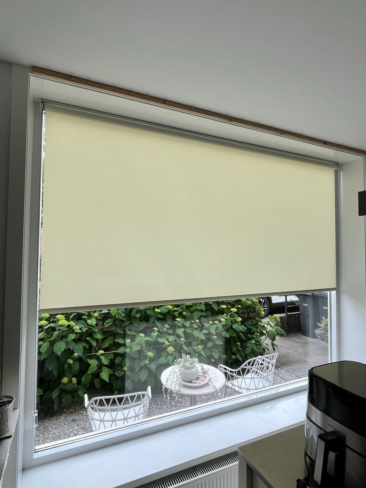 Rolgordijn crème/beige 257cm breed bij 210 cm Sunway, Ophalen, Gebruikt, 100 tot 150 cm, 200 cm of meer