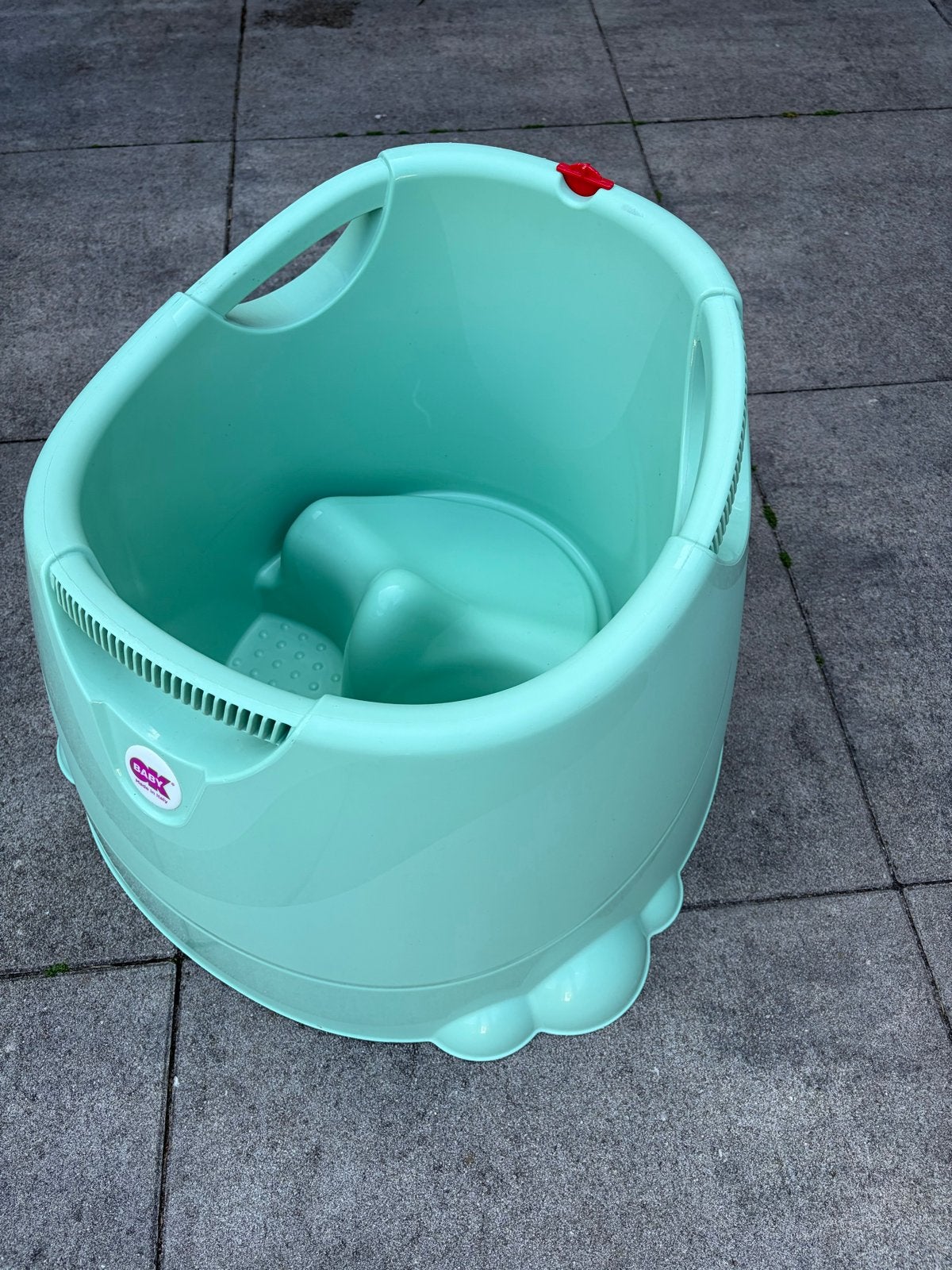 Okbaby Opla Babybad - Douchezitje Groen, Ophalen, Gebruikt, Badje, Overige merken