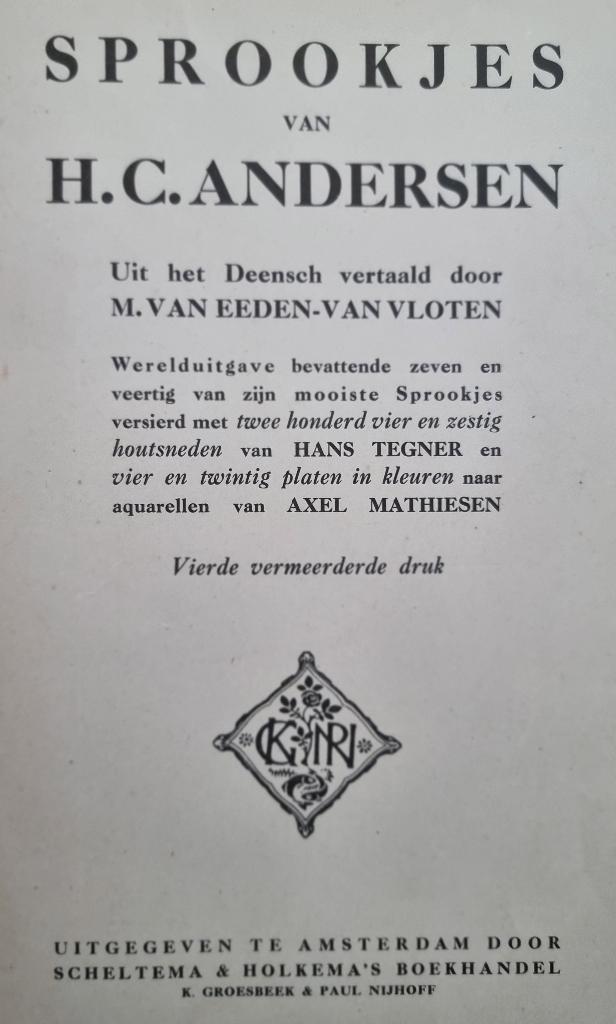 Sprookjes van H.C. Andersen  editie 1928, Ophalen of Verzenden