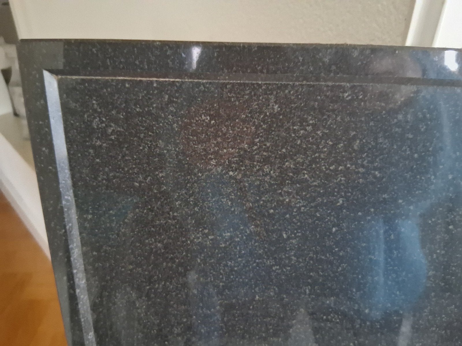aanrechtblad zwart graniet met uitsparing, Ophalen, 100 tot 150 cm, Zwart, Zo goed als nieuw