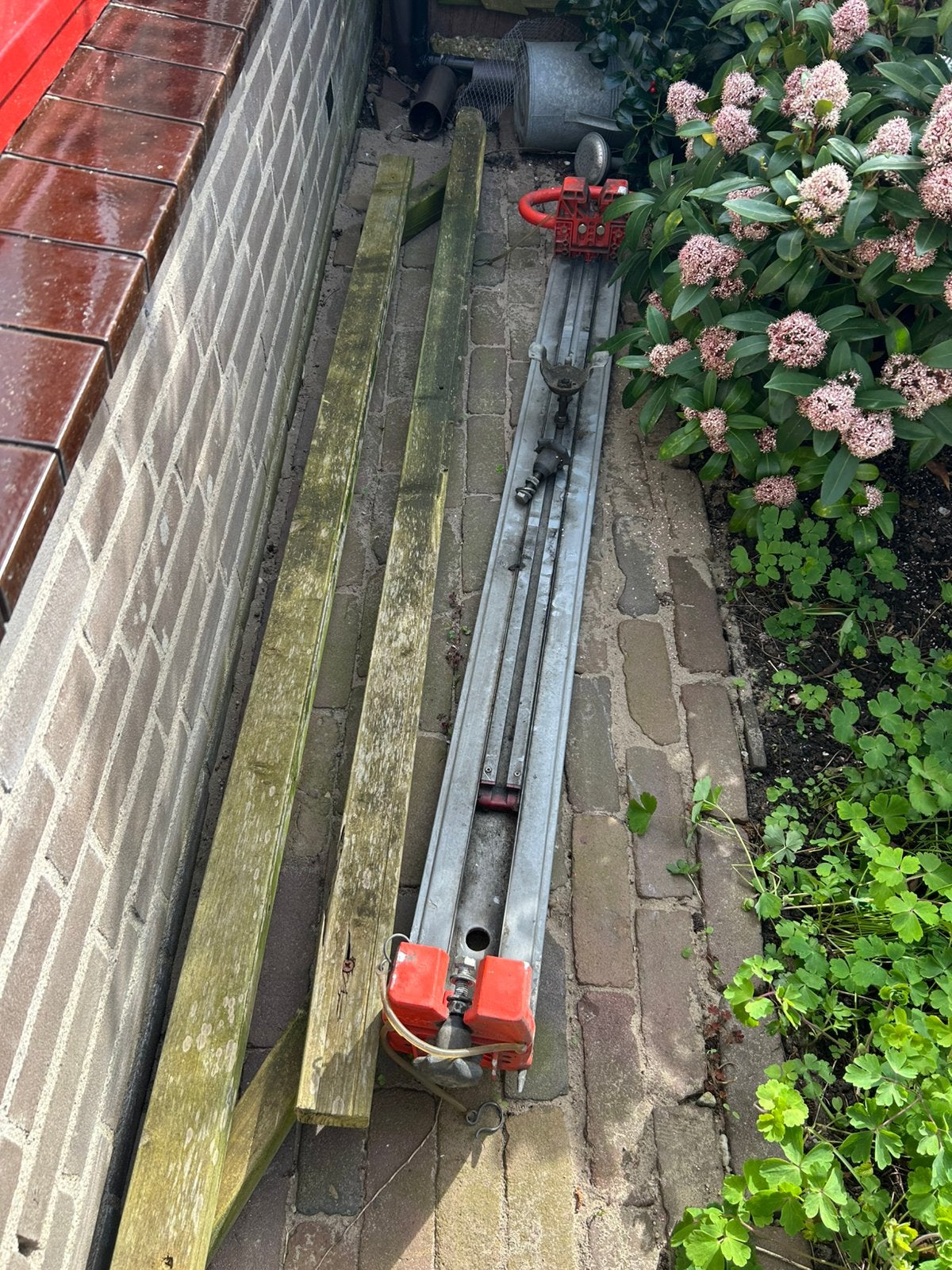 ALKO reservewiel uitschuifbare beugel, Ophalen, Gebruikt