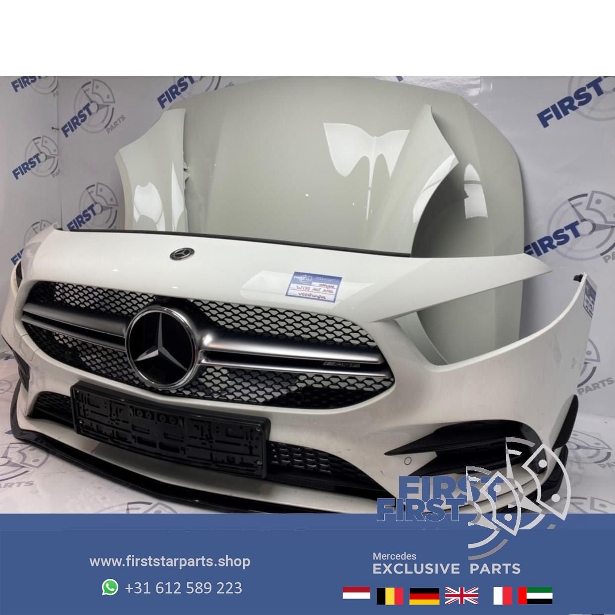 W177 A35 AMG PERFORMANCE VOORKOP WIT Mercedes A Klasse 2021, Auto-onderdelen, Gebruikt, -, Voor, Ophalen of Verzenden