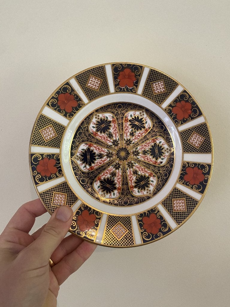 Royal Crown Darby bord porcelain, Ophalen