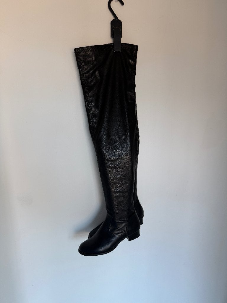 Overknee laarzen, zwart, 42, Kleding | Dames, Schoenen, Hoge laarzen, Verzenden, Zwart, Nieuw