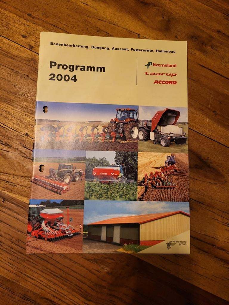 tractor folder Kverneland taarup ACCORD Programm 2004, Ophalen of Verzenden, Zo goed als nieuw