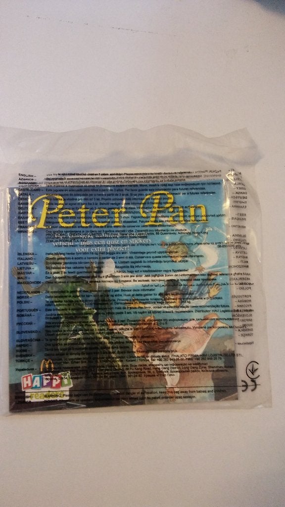 Peter Pan Mc Donalds Happy Meal readers NIEUW SEAL, Verzenden, Overige figuren, Zo goed als nieuw, Overige typen