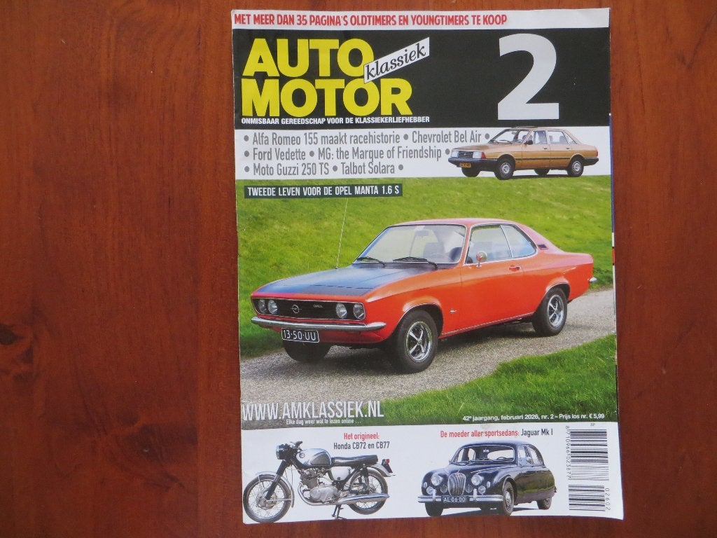 Auto Motor Klassiek 2 2026 Alfa Romeo 155, Chevrolet Bel Air, Ophalen of Verzenden, Nieuw, Opel