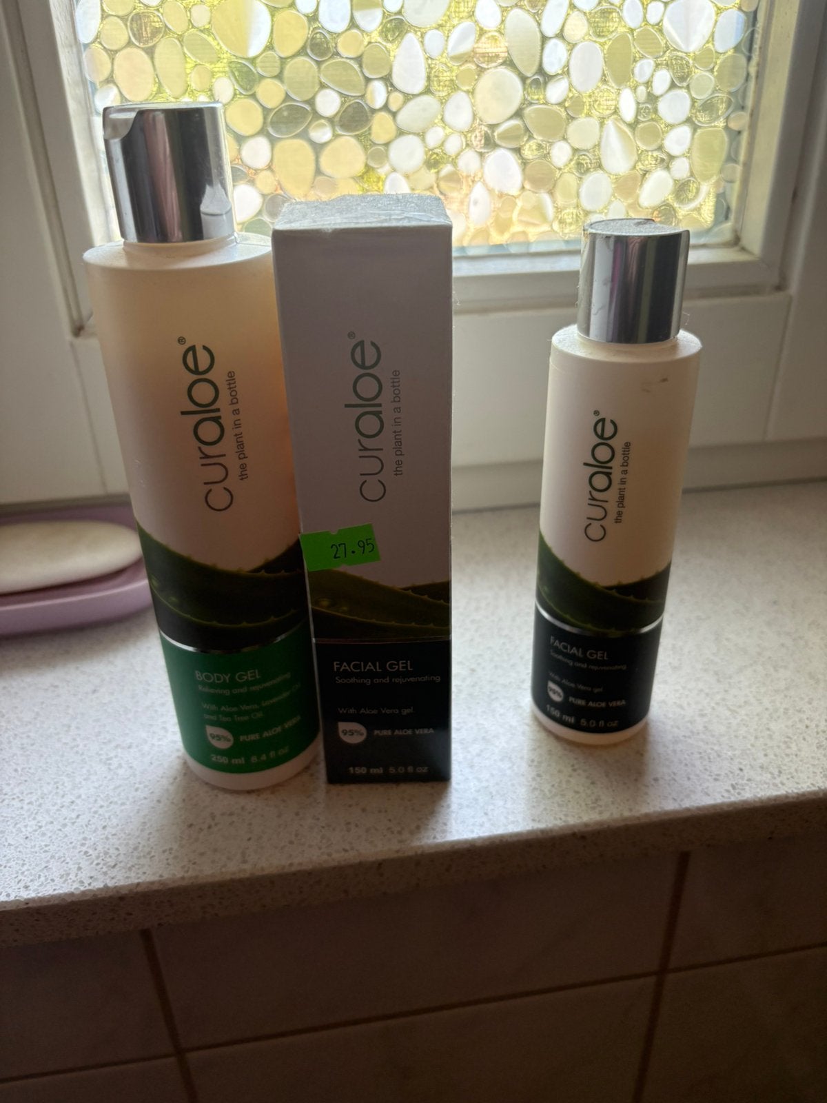 Curaloe facial gel en body gel, Ophalen of Verzenden, Zo goed als nieuw, Verzorging