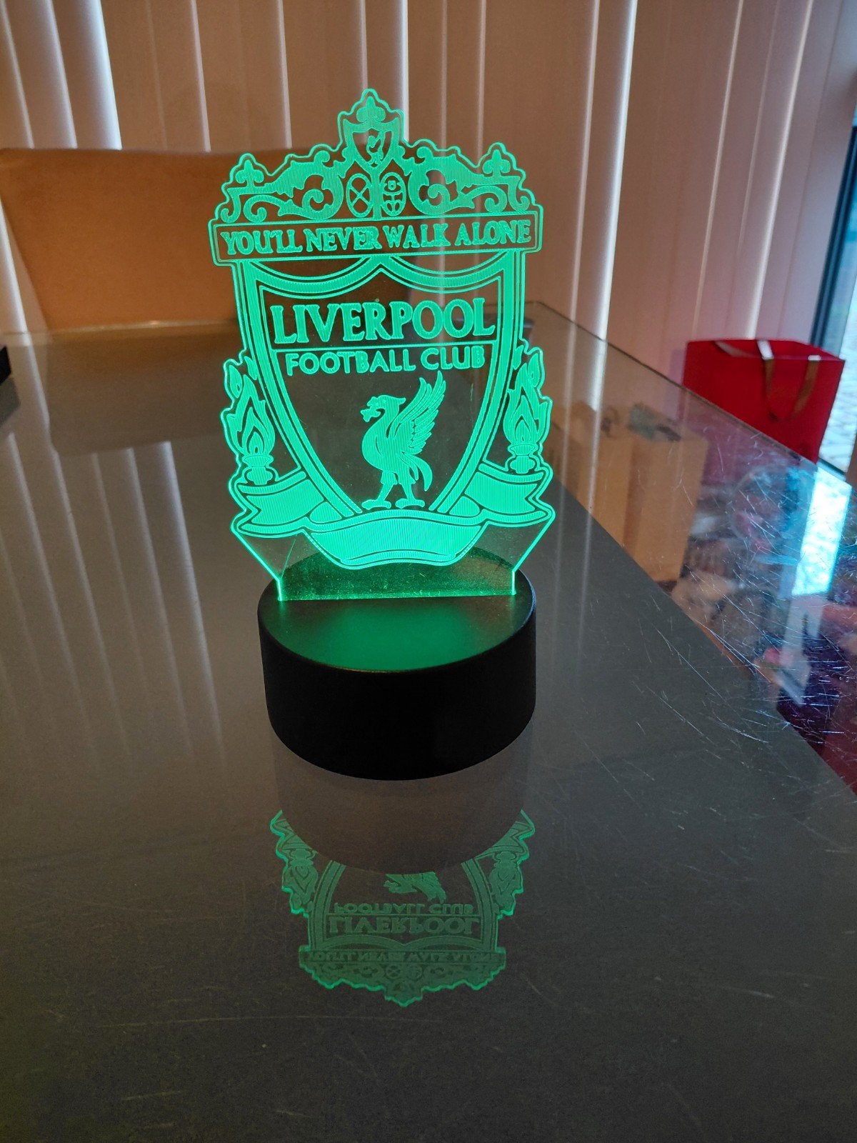 Liverpool FC Voetbal Lamp - Kleurveranderend LED!, Ophalen of Verzenden, Nieuw
