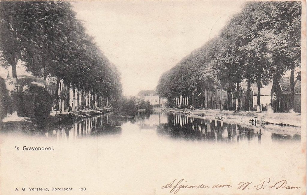 702-184-023 S Gravendeel, Verzenden, Voor 1920, Zuid-Holland