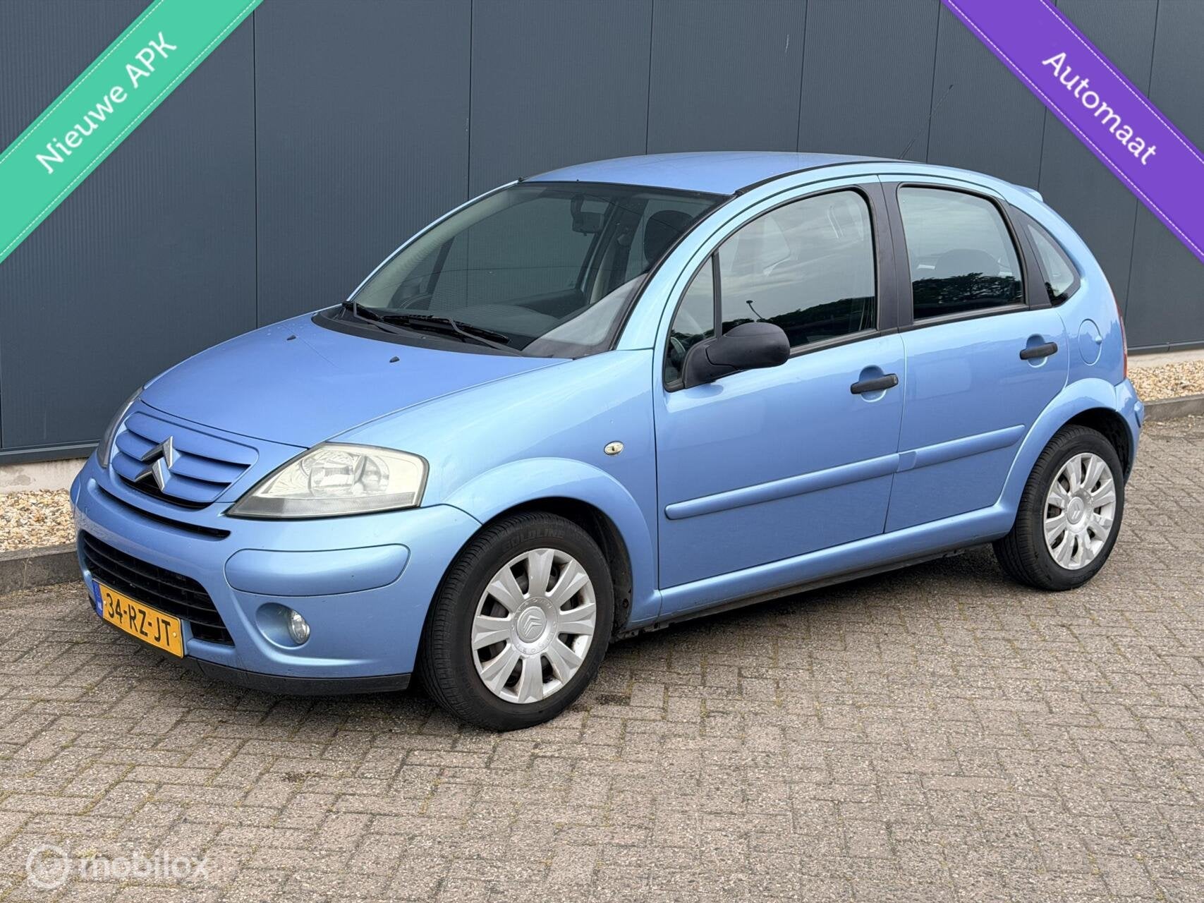Citroen C3 1.4i-16V Exclusive AUTOMAAT/NWEAPK/AIRCO, Auto's, 1160 kg, 4 cilinders, Blauw, Origineel Nederlands