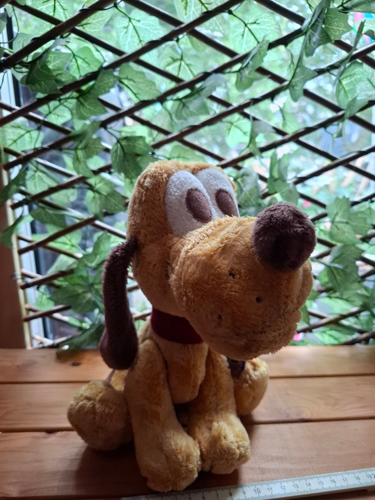 Pluto knuffel luxe editie zonder label, Disney, Disney, Geel, Zo goed als nieuw