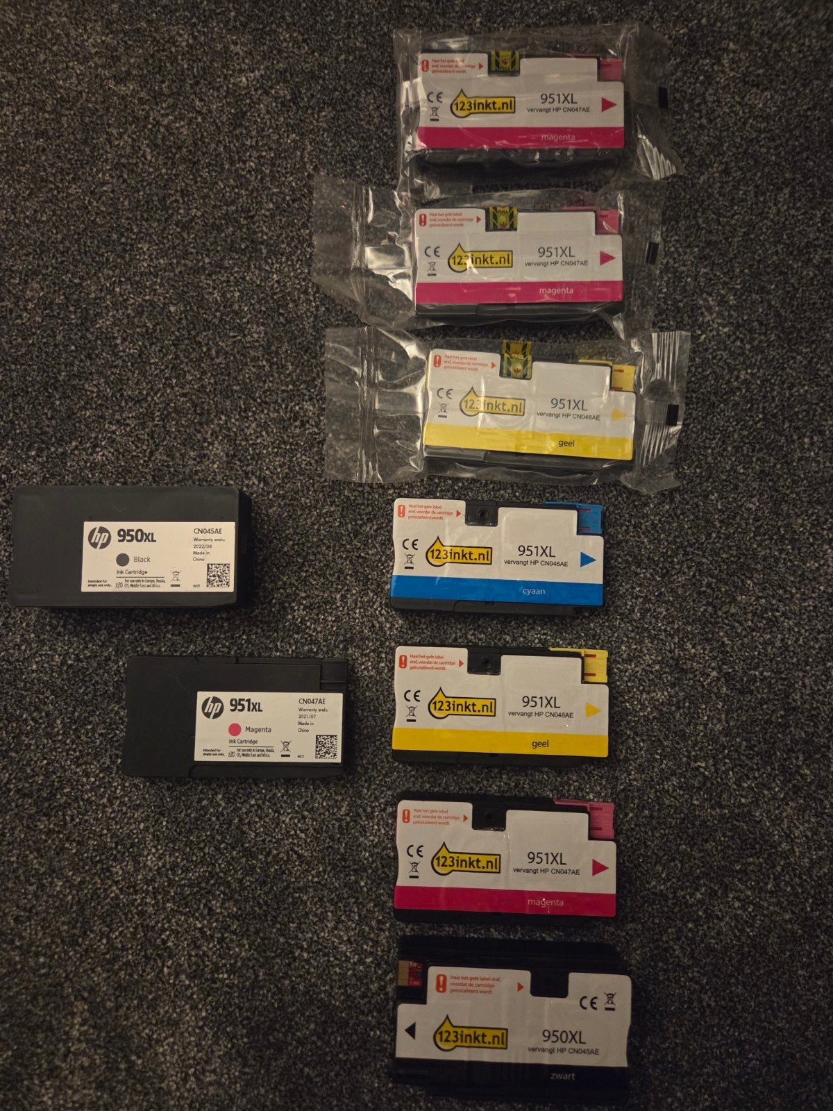 HP 950XL/951XL inktpatronen (origineel en 123inkt), Ophalen of Verzenden, Nieuw, Cartridge, HP en 123inkt