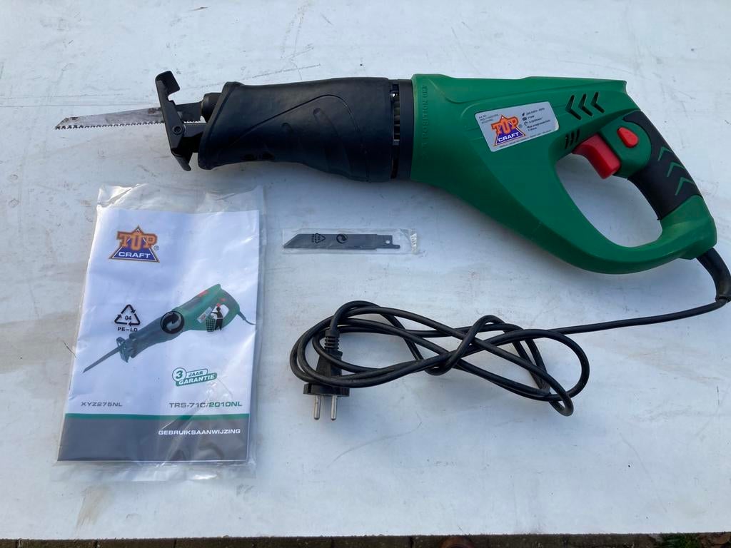 Reciprozaag Topcraft z.g.a.n., Doe-het-zelf en Verbouw, Gereedschap | Zaagmachines, Ophalen, 70 mm of meer, 600 tot 1200 watt